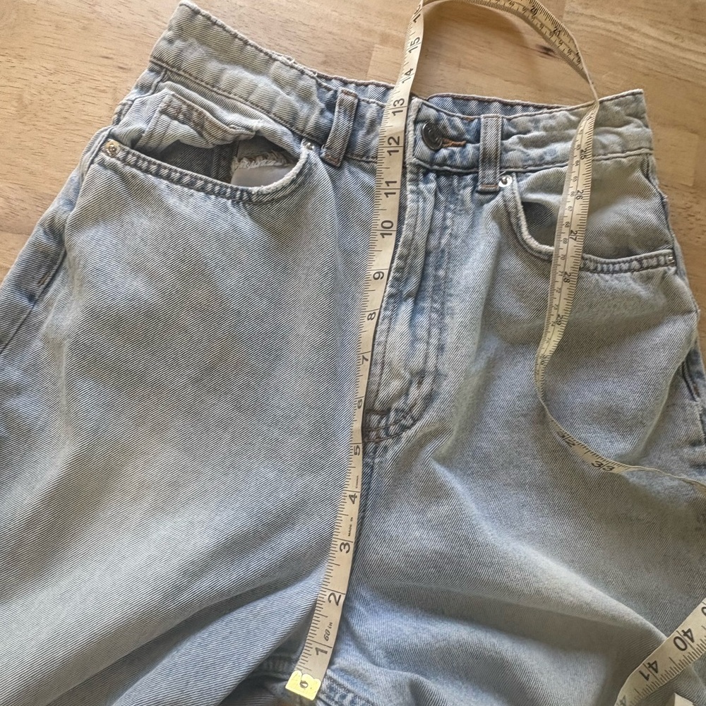 Sale! Divided Light Blue Flare & Wide Leg Jeans, distressed style. Sz 2 - Picture 8 of 11